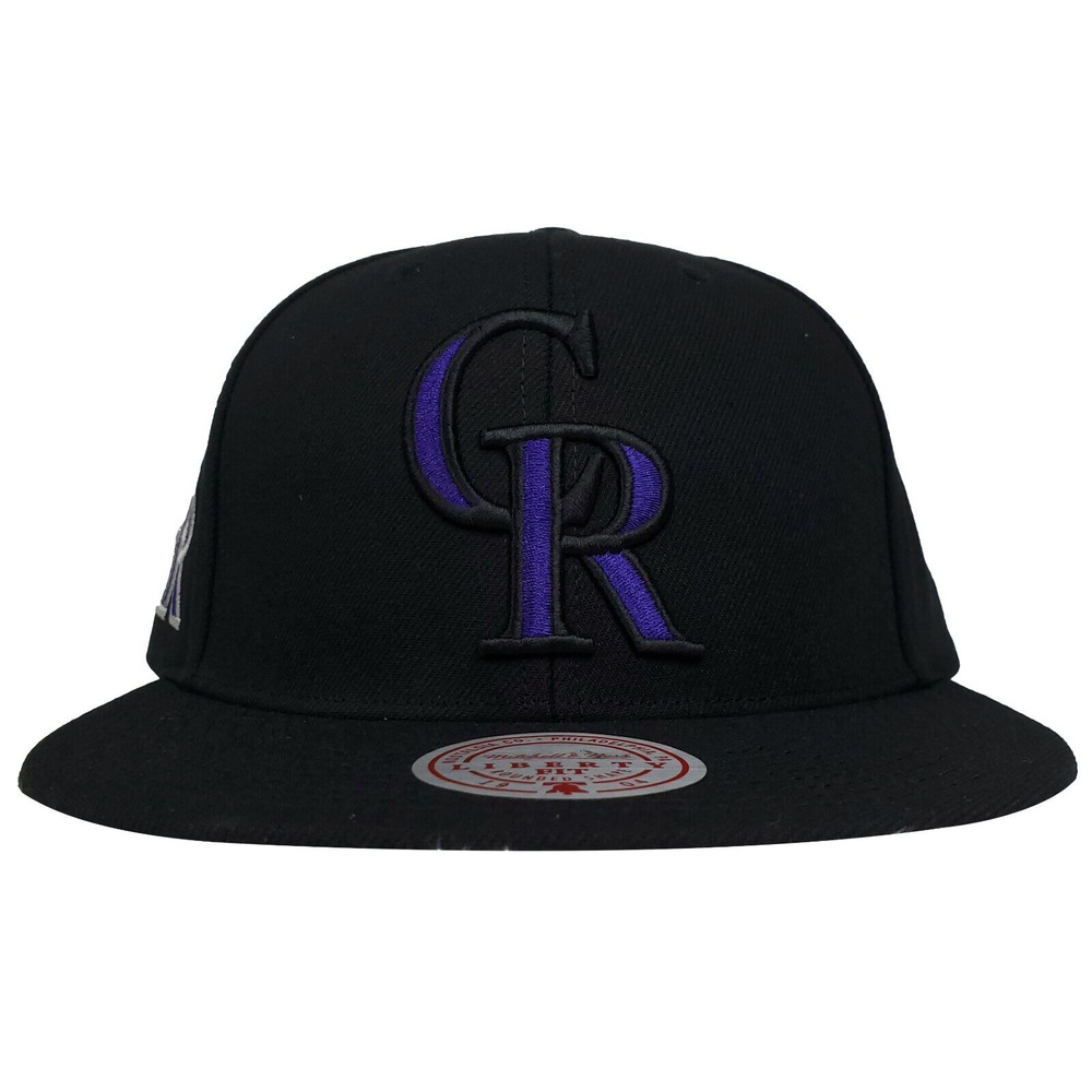 Colorado Rockies Mitchell & Ness MLB Liberty Fit Snapback Hat Cap 3D Logo NWT